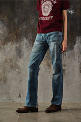 Vintge Y2K Diesel HUSH DS Distressed Mud-Wash Low-Rise Bootcut Jeans 髒污感作舊雙釦微喇叭牛仔褲 意大利製
