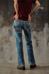 Vintge Y2K Diesel HUSH DS Distressed Mud-Wash Low-Rise Bootcut Jeans 髒污感作舊雙釦微喇叭牛仔褲 意大利製