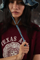 BORO Distressed Denim Bucket Hat 日系復古拼接丹寧漁夫帽