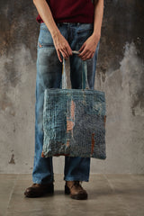Boro Style Handmade Tote Bag日系復古拼接丹寧托特包