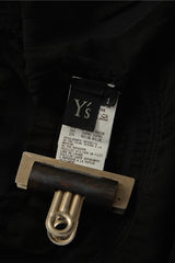 Y's Yohji Yamamoto Flap Panel Ruched  Sleeveless 山本耀司 黑色不規則皺褶無袖層次背心
