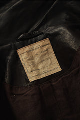 AllSaints Belvedere Leather Biker Jacket - Black 復古修身立領羊皮騎士皮衣外套