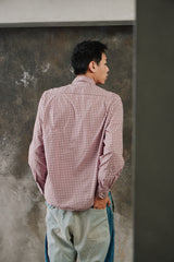 Gimaguas Jeremy Long Sleeve Shirt （Pink/Green）西班牙設計師品牌 棉質復古長袖格紋襯衫