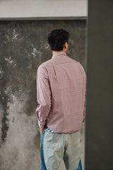 Gimaguas Jeremy Long Sleeve Shirt （Pink/Green）西班牙設計師品牌 棉質復古長袖格紋襯衫
