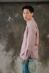 Gimaguas Jeremy Long Sleeve Shirt （Pink/Green）西班牙設計師品牌 棉質復古長袖格紋襯衫
