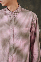 Gimaguas Jeremy Long Sleeve Shirt （Pink/Green）西班牙設計師品牌 棉質復古長袖格紋襯衫