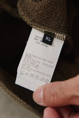Gosha Rubchinskiy 18AW Velcro Detail Sweatshirt Olive 俄羅斯設計師品牌 魔鬼氈棉質落肩軍綠衛衣