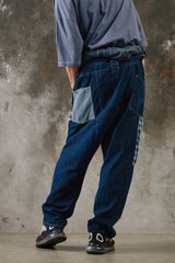 Porter Classic STEINBECK DENIM COVERALLS 藍染棉質格子拼接連身衣