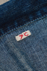 Porter Classic STEINBECK DENIM COVERALLS 藍染棉質格子拼接連身衣