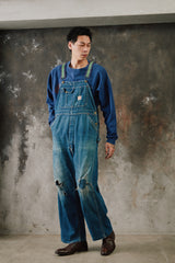1940~50’s “TEST” Vintage Denim Overalls 原版古著丹寧工裝吊帶褲
