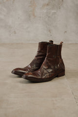 J.Lindeberg Made in Portugal Chestnut Brown Leather Boots葡萄牙製 金屬飾鈕側拉鍊深棕牛皮踝靴