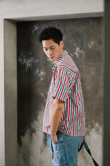 1940s-50s Retgap-Thalheimer Co. Ivy League Yale Reunion PULLover Striped Shirt 耶魯大學校友聚會條紋套頭衫短袖古著襯衫