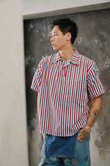 1940s-50s Retgap-Thalheimer Co. Ivy League Yale Reunion PULLover Striped Shirt 耶魯大學校友聚會條紋套頭衫短袖古著襯衫