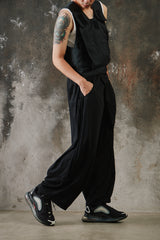 Namesake LAMAR CARROT WIDE TROUSERS EUPHORIC BLACK 台灣新銳品牌 黑色網眼透氣錐形寬褲