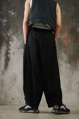 Namesake LAMAR CARROT WIDE TROUSERS EUPHORIC BLACK 台灣新銳品牌 黑色網眼透氣錐形寬褲