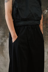 Namesake LAMAR CARROT WIDE TROUSERS EUPHORIC BLACK 台灣新銳品牌 黑色網眼透氣錐形寬褲