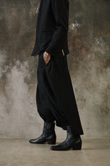 Ground Y Yohji Yamamoto Balloon Crow Pants 山本耀司支線 黑色羊毛混紡 烏鴉褲