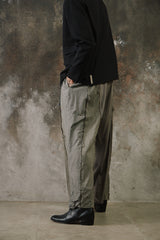 NOT CONVENTIONAL ONE OFF Deconstructed Plaid Hakama Pants 日本設計師品牌 解構重製毛邊格紋西裝寬褲
