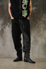 MIHARA YASUHIRO Asymmetrical Hybrid Denim Pants 三原康裕 不對稱解構拼接丹寧長褲