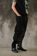 MIHARA YASUHIRO Asymmetrical Hybrid Denim Pants 三原康裕 不對稱解構拼接丹寧長褲