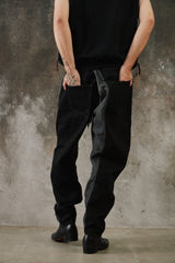 MIHARA YASUHIRO Asymmetrical Hybrid Denim Pants 三原康裕 不對稱解構拼接丹寧長褲