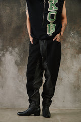 MIHARA YASUHIRO Asymmetrical Hybrid Denim Pants 三原康裕 不對稱解構拼接丹寧長褲