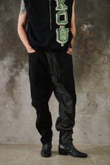 MIHARA YASUHIRO Asymmetrical Hybrid Denim Pants 三原康裕 不對稱解構拼接丹寧長褲