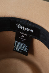 Brixton Messer Fedora Wool Felt Hat - Tan 美國加州品牌 羊毛氈寬檐紳士帽淺棕色
