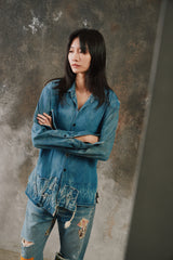 Greg Lauren Reconstructed Denim Shirt 美國高端設計師品牌 解構重組丹寧襯衫