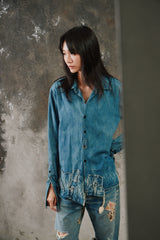 Greg Lauren Reconstructed Denim Shirt 美國高端設計師品牌 解構重組丹寧襯衫