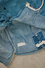 Greg Lauren Reconstructed Denim Shirt 美國高端設計師品牌 解構重組丹寧襯衫