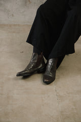 Melvin & Hamilton Brown Leather Brogue Chelsea Boots 德國鞋履品牌 棕色皮革雕花切爾西靴