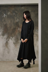 LIMI feu Botton Coat Dress 山本里美 釦飾長版罩衫洋裝