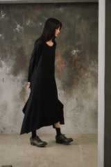 LIMI feu Botton Coat Dress 山本里美 釦飾長版罩衫洋裝