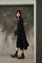Y's Modal Rayon Tunic Dress 山本耀司支線 綁帶長版罩衫洋裝 可兩面穿
