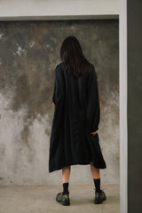 Y's Modal Rayon Tunic Dress 山本耀司支線 綁帶長版罩衫洋裝 可兩面穿