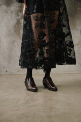 RR Italy Vintage Dark Brown Lizard-Effect Loafers 義大利製 RR 復古深棕蜥蜴壓紋尖頭皮鞋