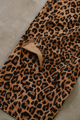 Kapital Cotton Herringbone Leopard Print Easy Baggy Pants 豹紋粗斜紋棉質立體剪裁闊腿褲