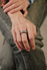Tibetan Mantra Spinner Sterling Silver 925 Ring 梵文經文祈福療癒轉經輪戒指