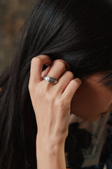 Tibetan Mantra Spinner Sterling Silver 925 Ring 梵文經文祈福療癒轉經輪戒指