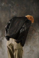 OLD JOE - PATINA HORSE-HIDE JEAN JACKET Made in Japan 經典二代牛仔夾克版型 手工舊化茶芯馬皮皮衣