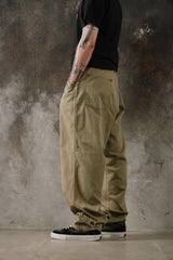 Rebuilt WW2 US Army M-43 HBT One-Piece Suit Remade Pants 美軍 M-43 魚骨紋連身服改裝軍褲