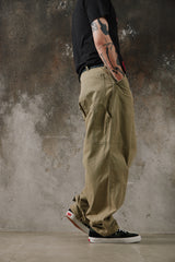 Rebuilt WW2 US Army M-43 HBT One-Piece Suit Remade Pants 美軍 M-43 魚骨紋連身服改裝軍褲