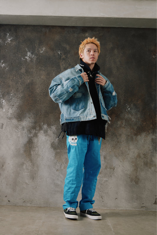 Rollmance Vol. 3: "Spider Web, Snake & Skull" (蛇髑髏) BJJ Kimono Sky Blue