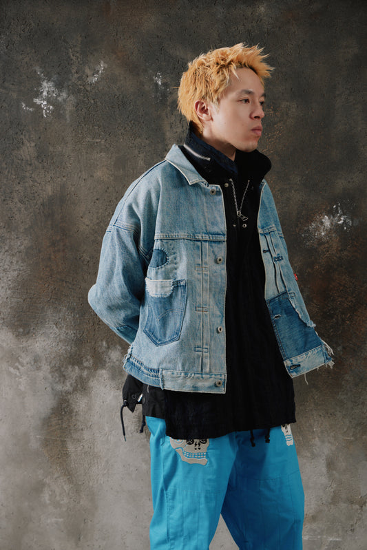 Levi's x BEAMS Super Wide V2 Type I Trucker Jacket 2024聯名款 經典一代寬版解構拼接牛仔夾克