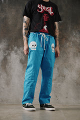 Rollmance Vol. 3: "Spider Web, Snake & Skull" (蛇髑髏) BJJ Kimono Sky Blue