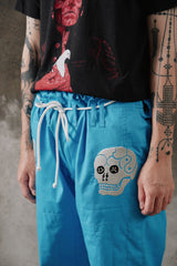 Rollmance Vol. 3: "Spider Web, Snake & Skull" (蛇髑髏) BJJ Kimono Sky Blue