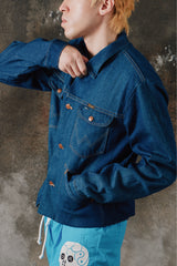 Vintage 1970s Wrangler No-Fault Denim Trucker Jacket 74136NV 美製罕見 14oz 加長版 牛仔丹寧夾克