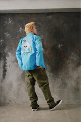 Rollmance Vol. 3: "Spider Web, Snake & Skull" (蛇髑髏) BJJ Kimono Sky Blue