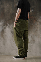 2003s Y's Yohji Yamamoto Military Drawstring Trousers YJ-P29-045 山本耀司 軍綠粗麻抽繩野戰長褲